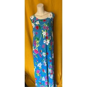 Vintage 90s Carole Little Hawaiian Aloha Dress